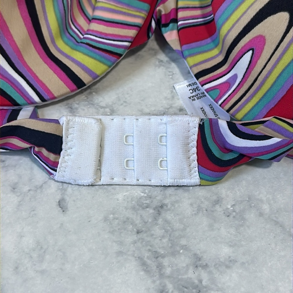 NWT body by Victoria IPEX multicolor swirl abstract bra 34C - Picture 3 of 4